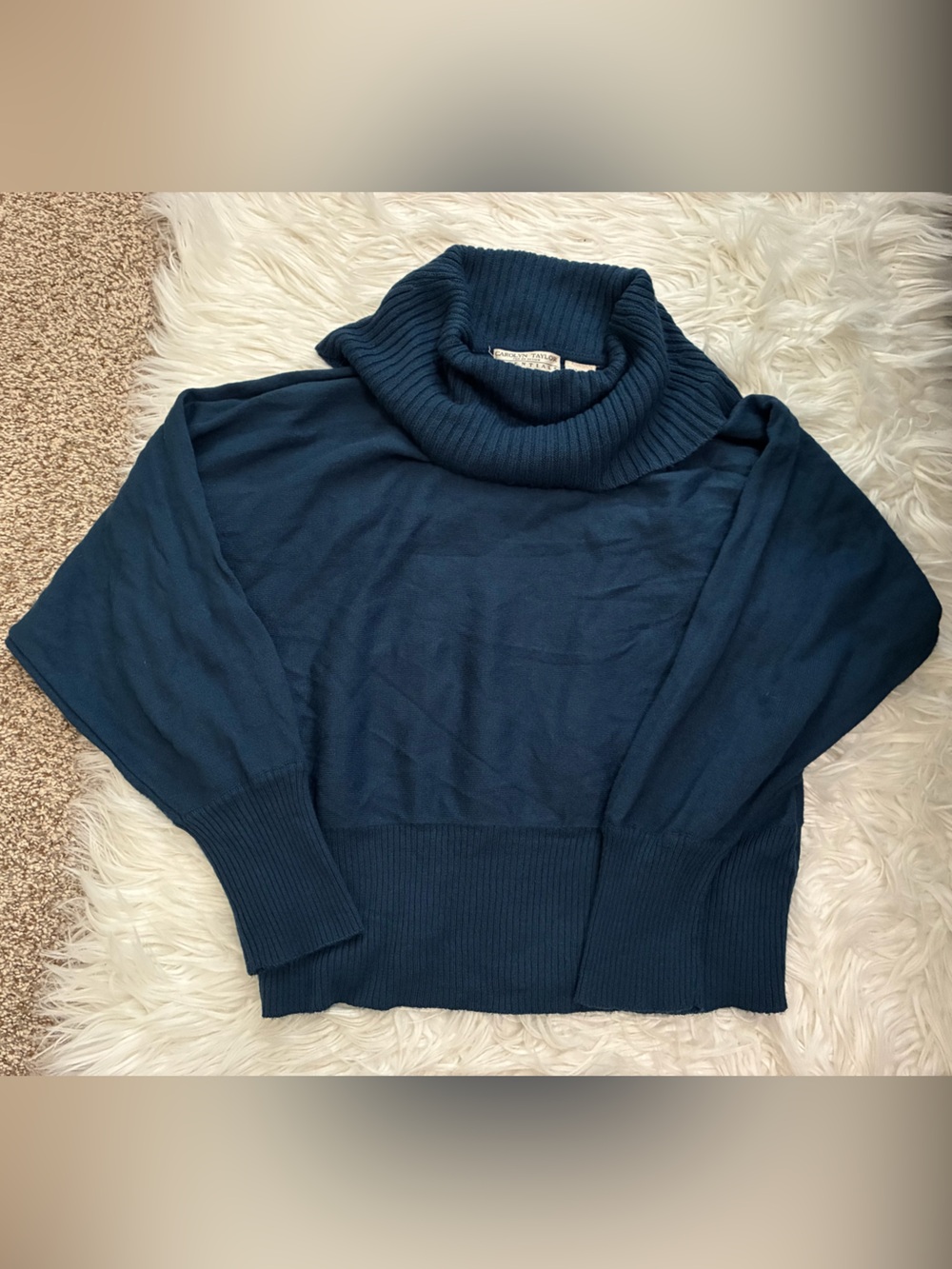 Carolyn Taylor Deep Navy Turtleneck Sweater